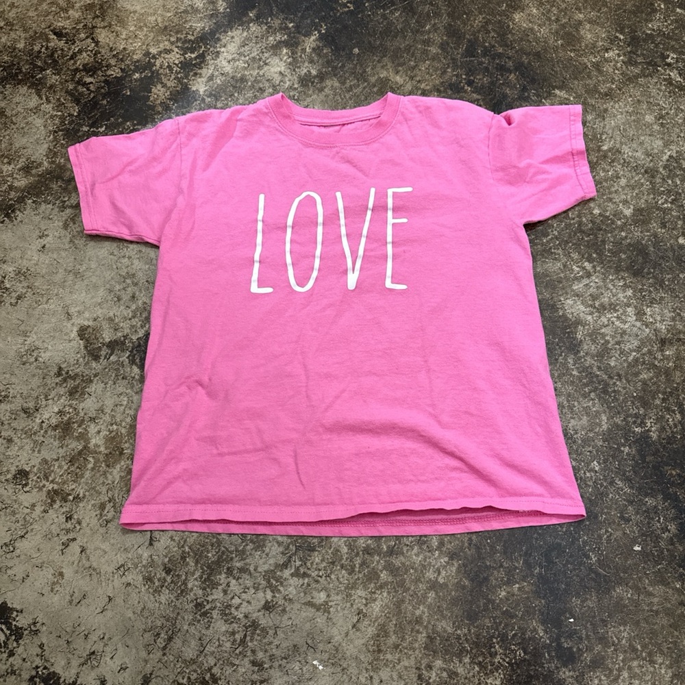 Women's Pink 'Love' Short Sleeve Tee
